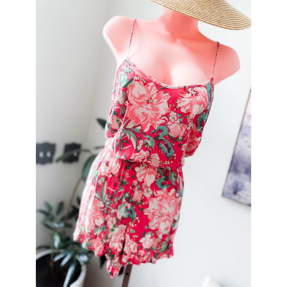 NWT Sun-Kissed Petals & Island Whispers tropical floral gauzy romper